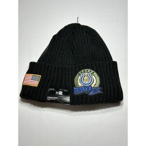 Indianapolis Colts New Era Hat Black Beanie Mens One Size NFL Salute To Service